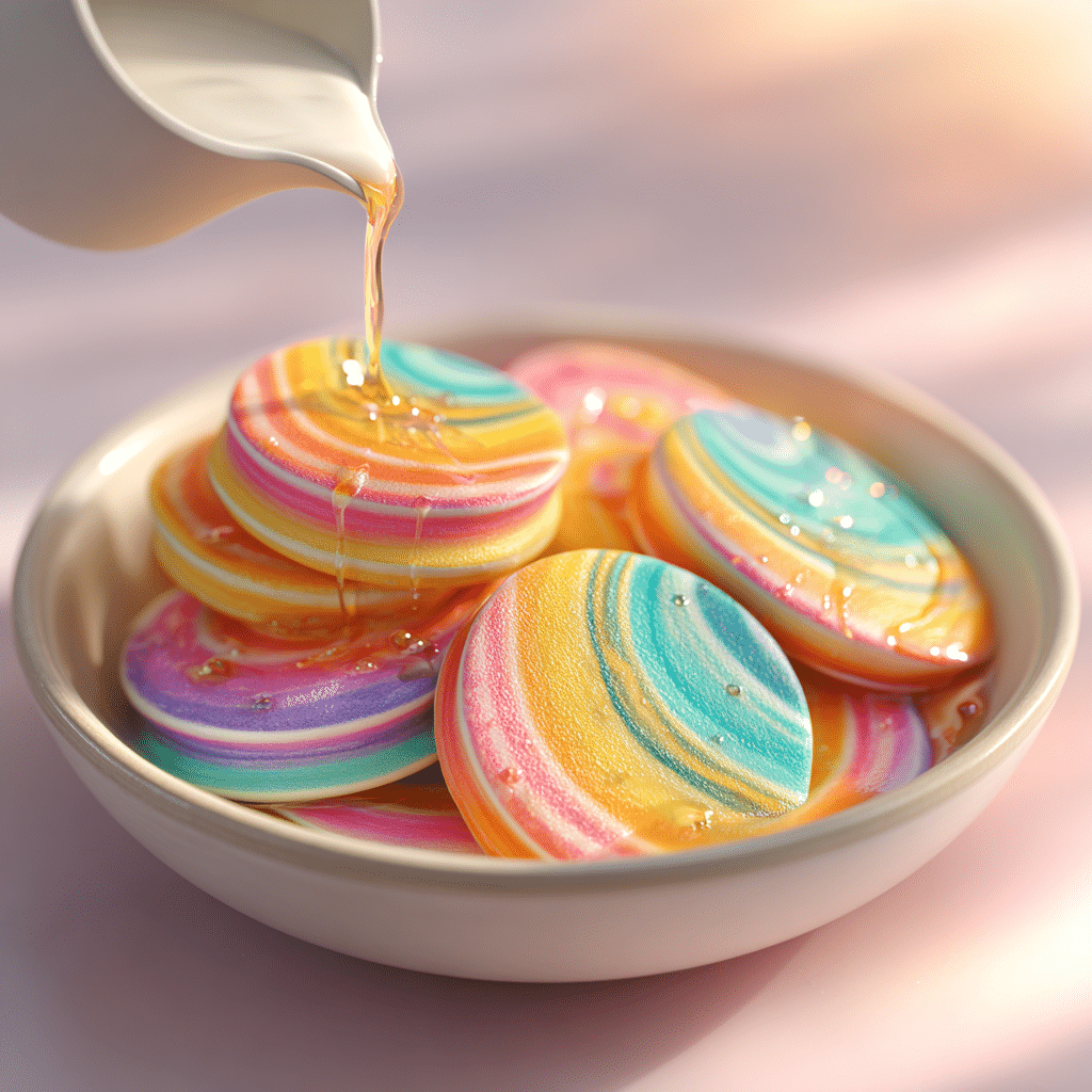 Mini Rainbow Pancake Cereal Recipe - Recipe Image