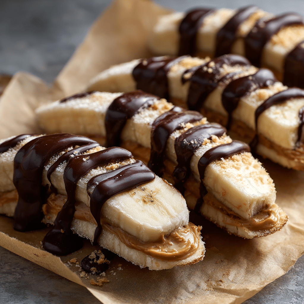 Frozen Banana Peanut Butter Sandwich Bites Recipe - Recipe Image