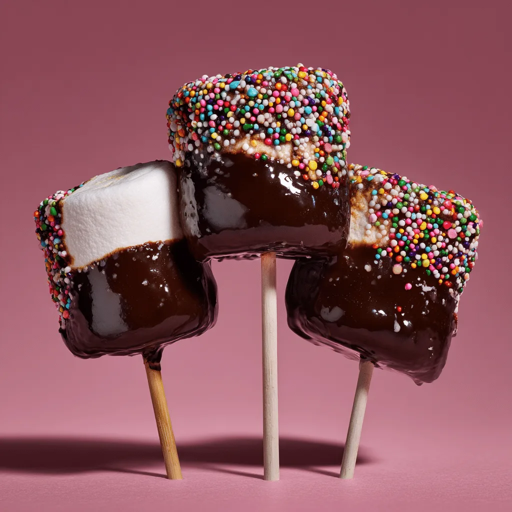 Chocolate Dipped Marshmallow Sticks Recipe - Recipe Image
