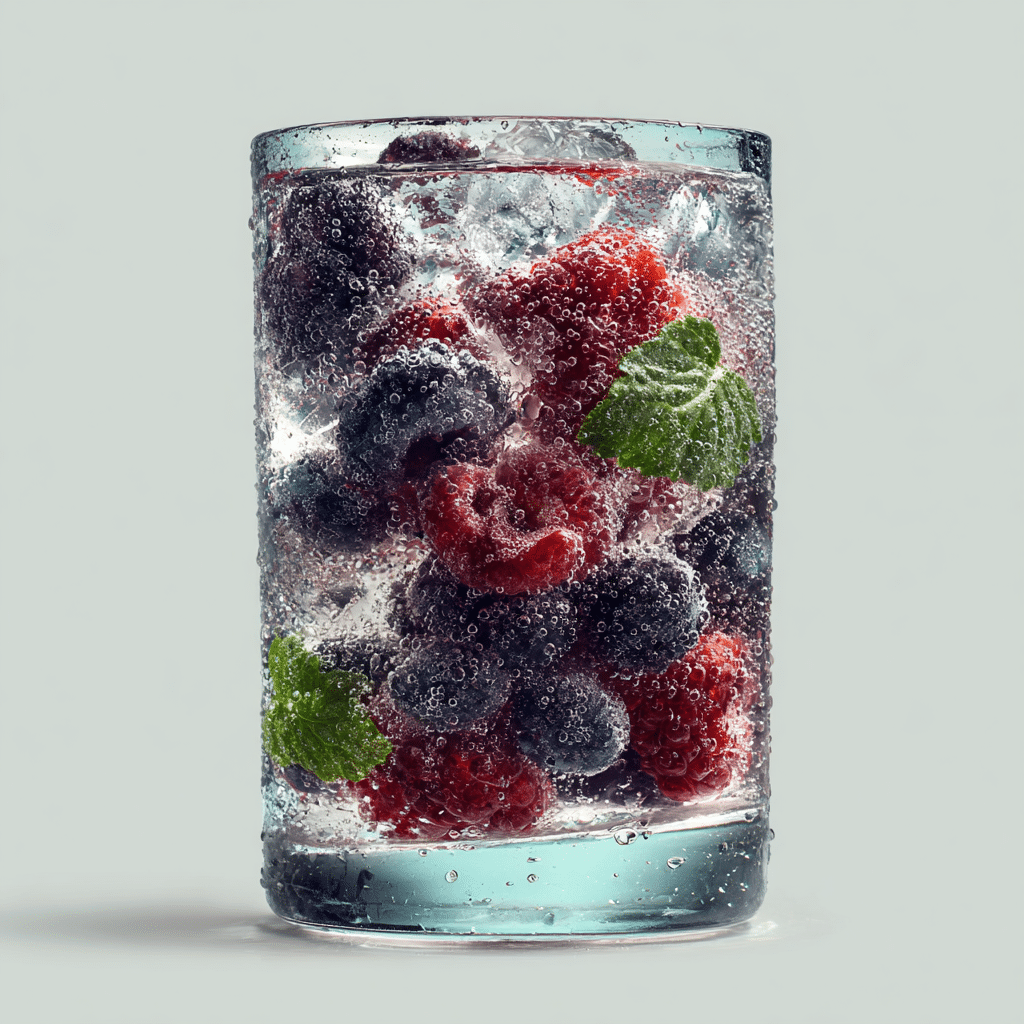 Fruity Ice Cube Sparkle Drink Recipe - Recipe Image