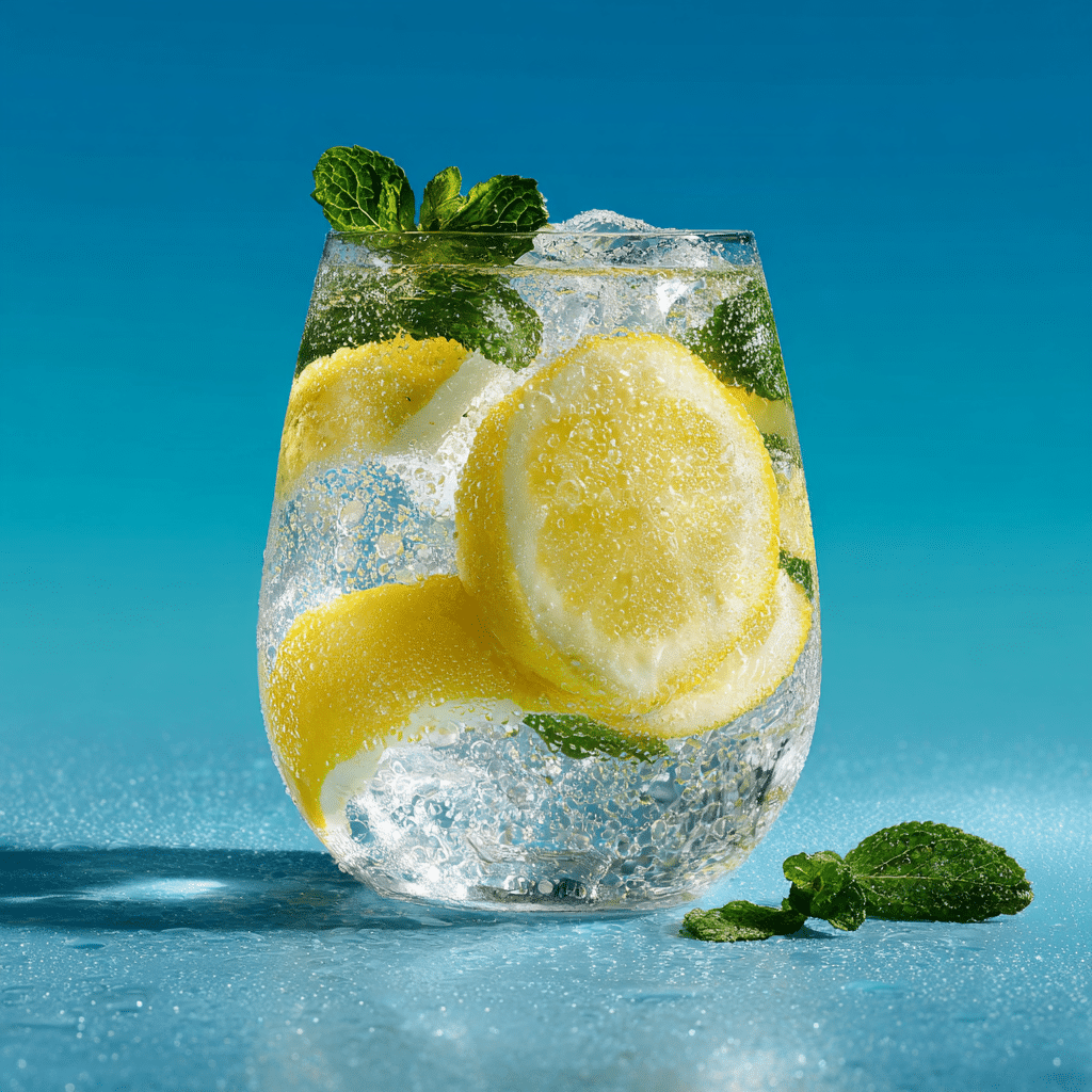 Frozen Lemon Ice Cubes Drink Recipe - Recipe Image