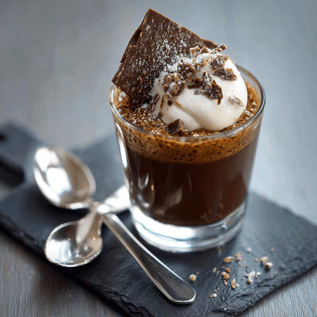 Espresso Cream with Chocolate Shard Recipe - Recipe Image