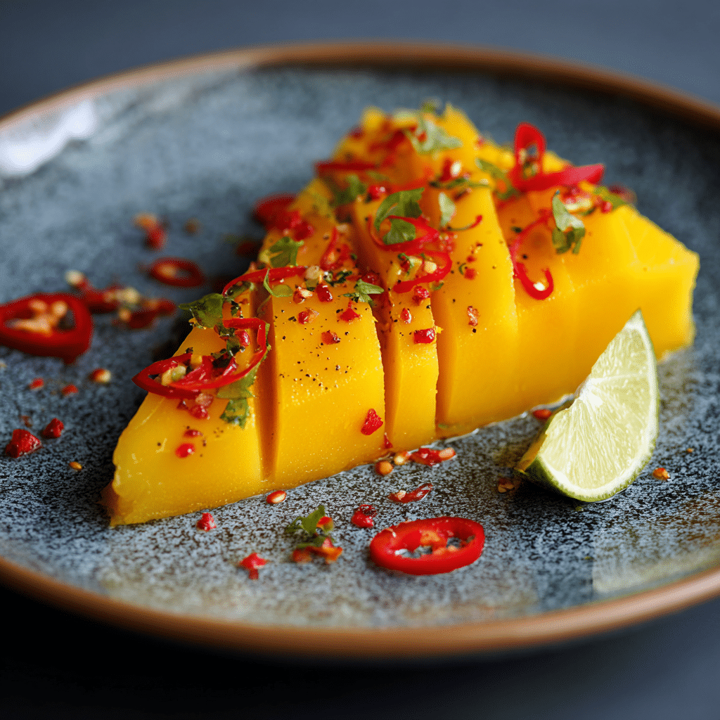 Mango Slice with Chili and Lime Recipe - Recipe Image