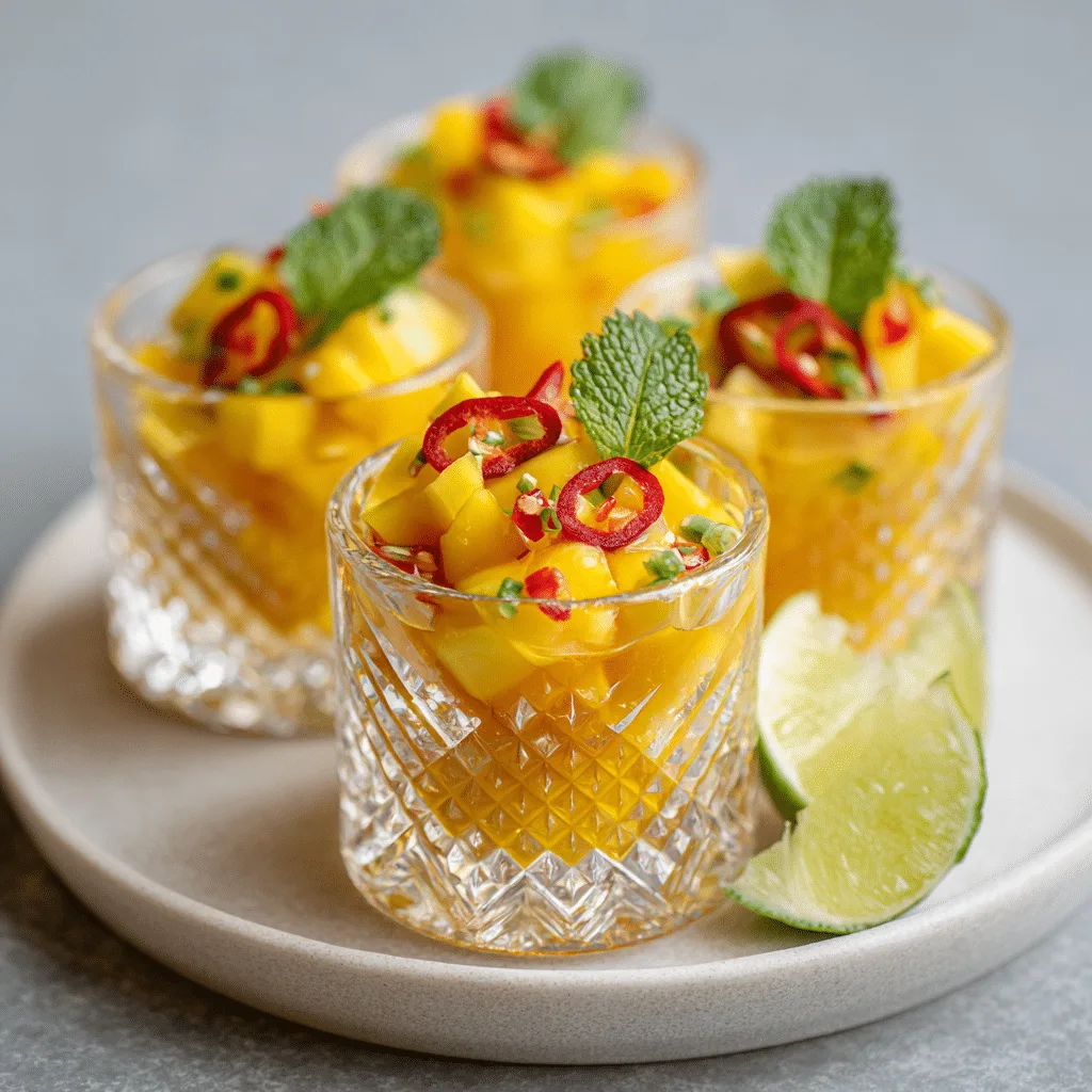 Mango Chili Crystal Cups Recipe - Recipe Image