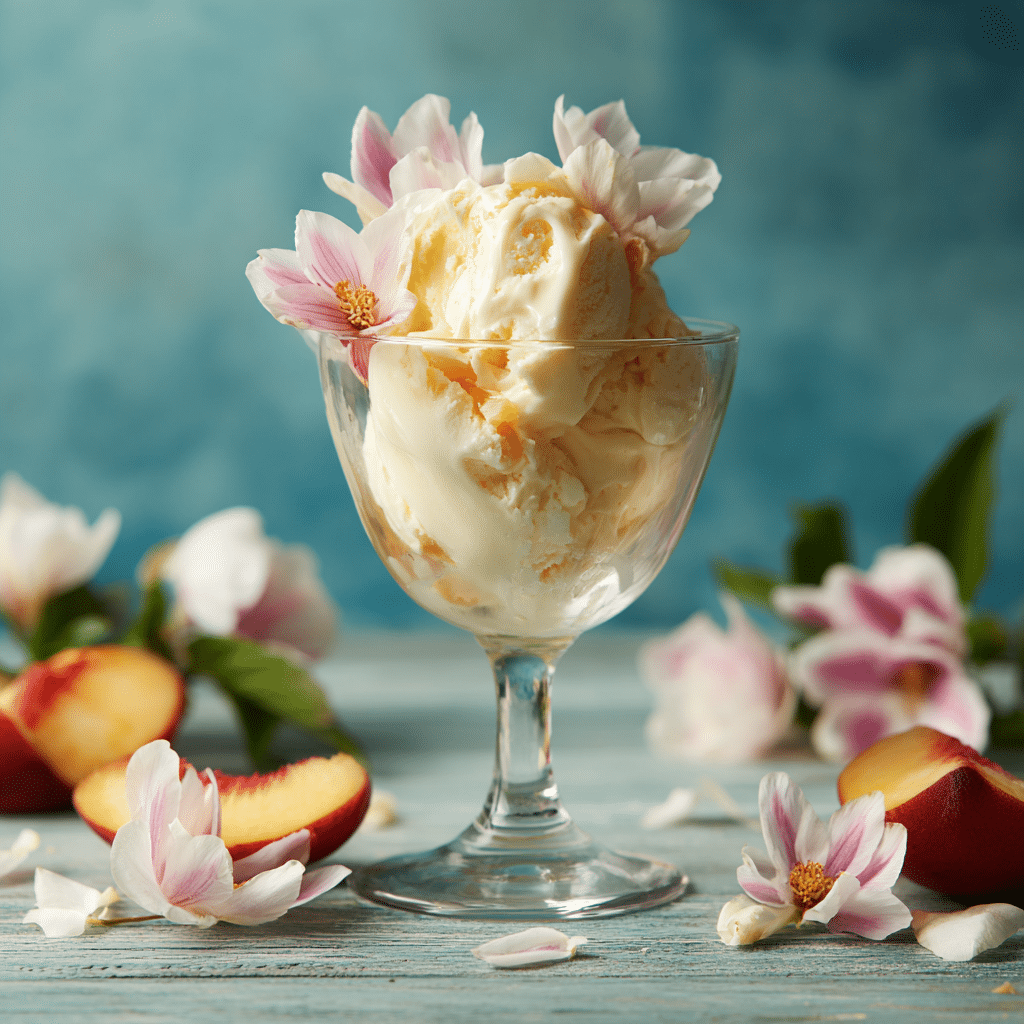 Peach & Vanilla Ice Petals Recipe - Recipe Image