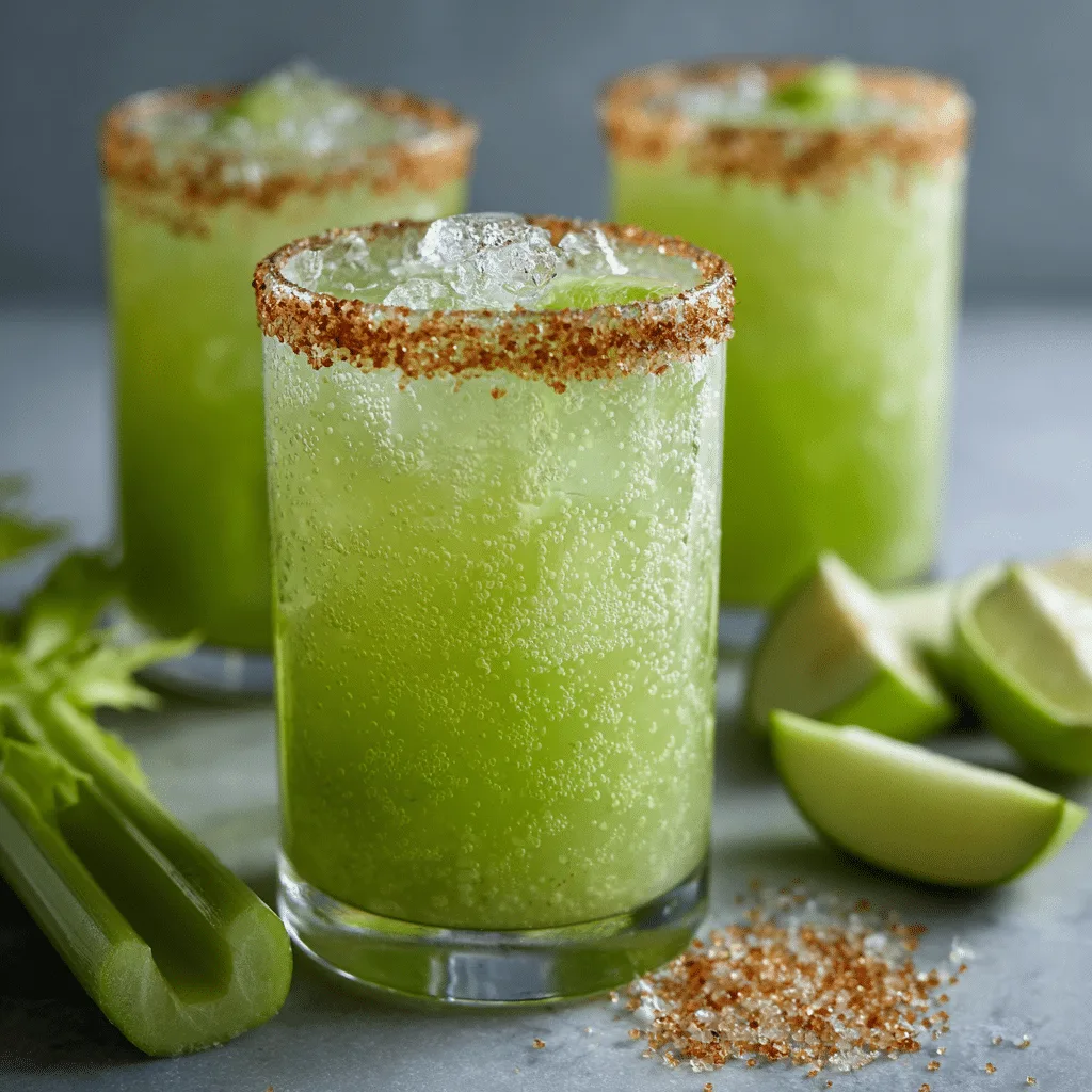 Green Apple Celery Salt Spritz Recipe - Recipe Image
