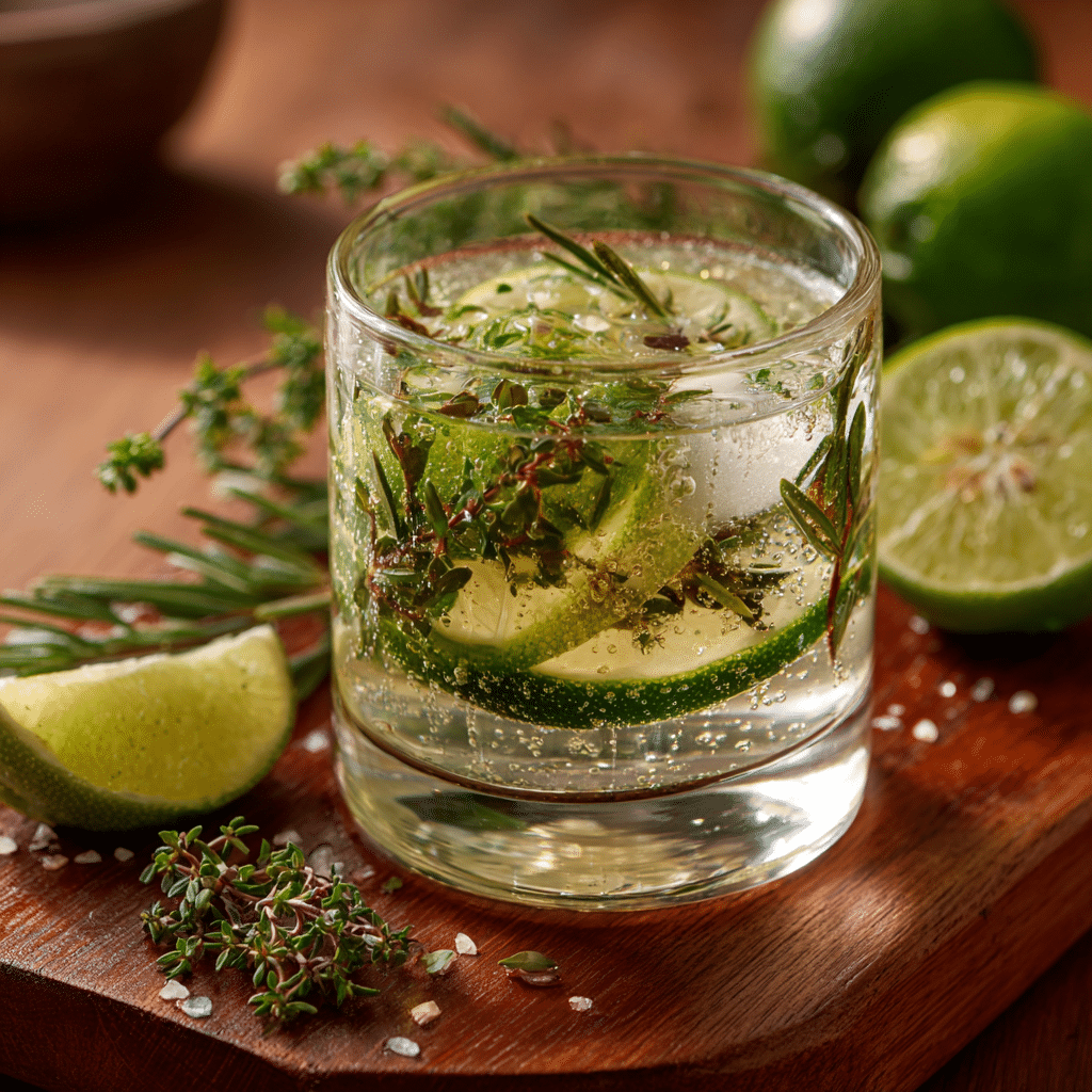 Herb-Infused Sparkling Water (Savory Blend) Recipe - Recipe Image