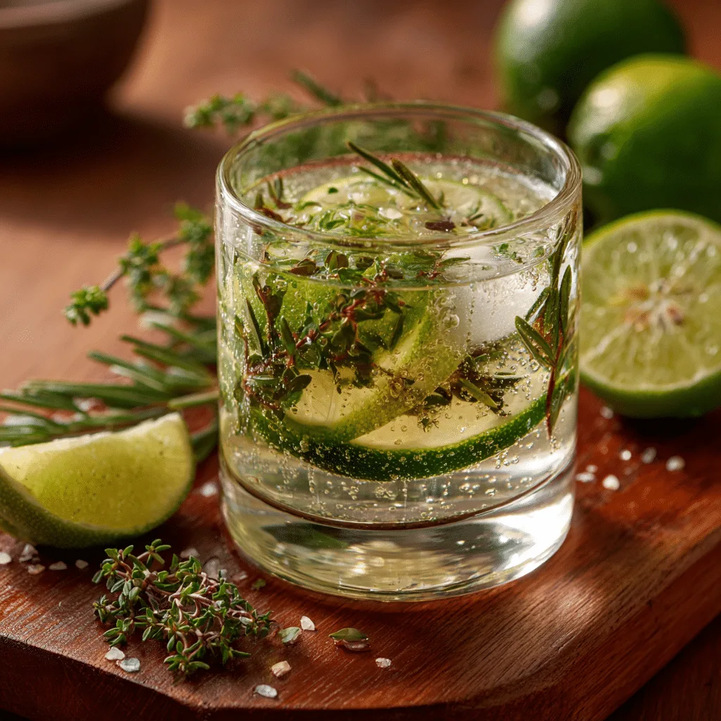 Herb-Infused Sparkling Water (Savory Blend) Recipe - Recipe Image