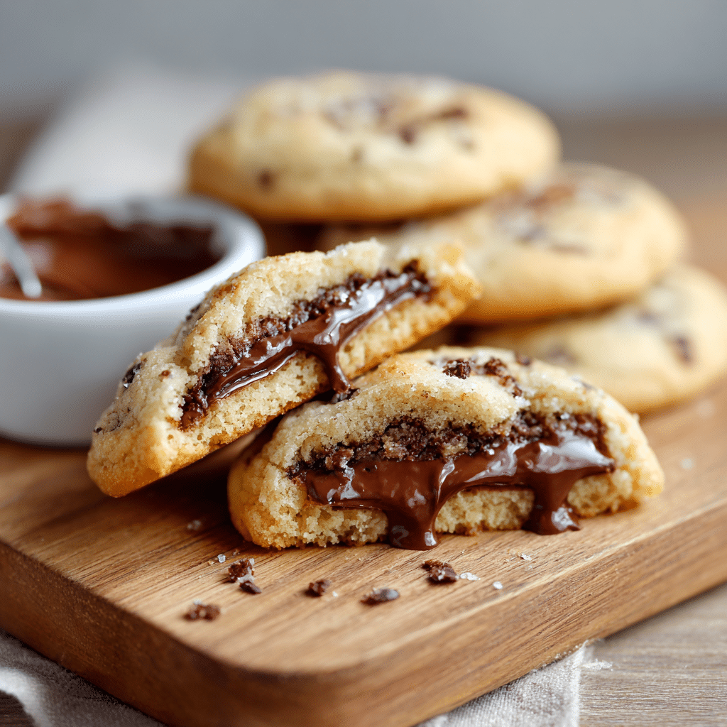 Nutella Stuffed Cookies Recipe - Recipe Image
