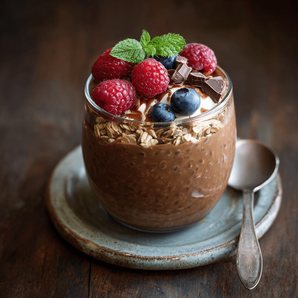Chocolate Overnight Oats Recipe - Recipe Image