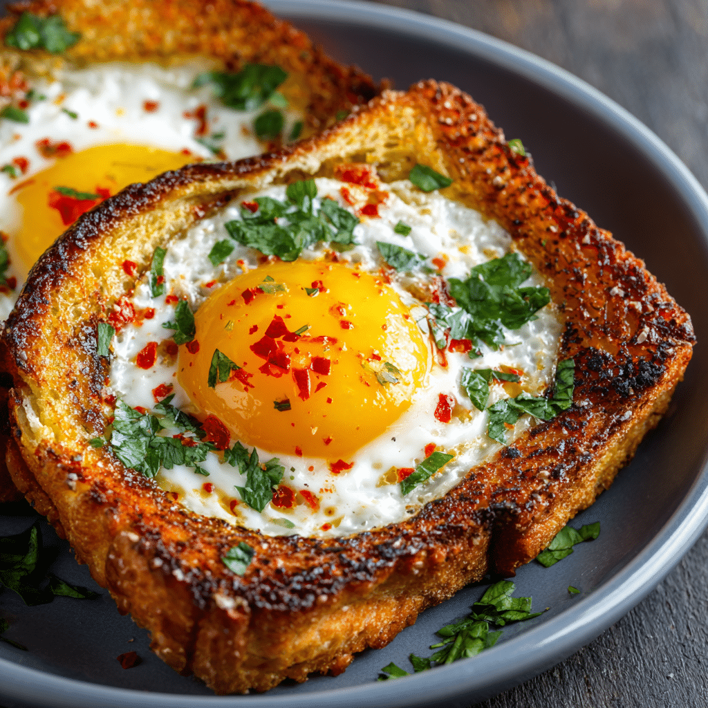Egg in a Hole Toast Recipe - Recipe Image