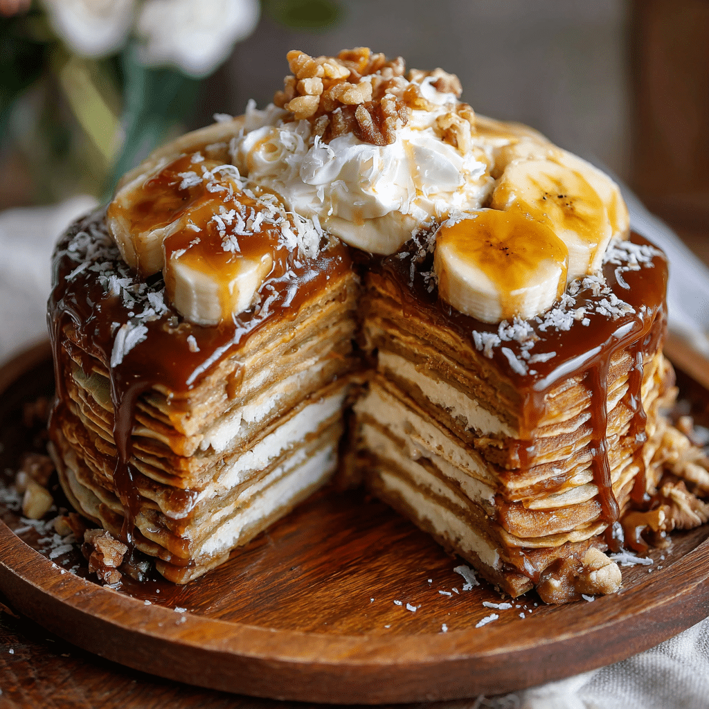 Layered Pancake Cake Recipe - Recipe Image