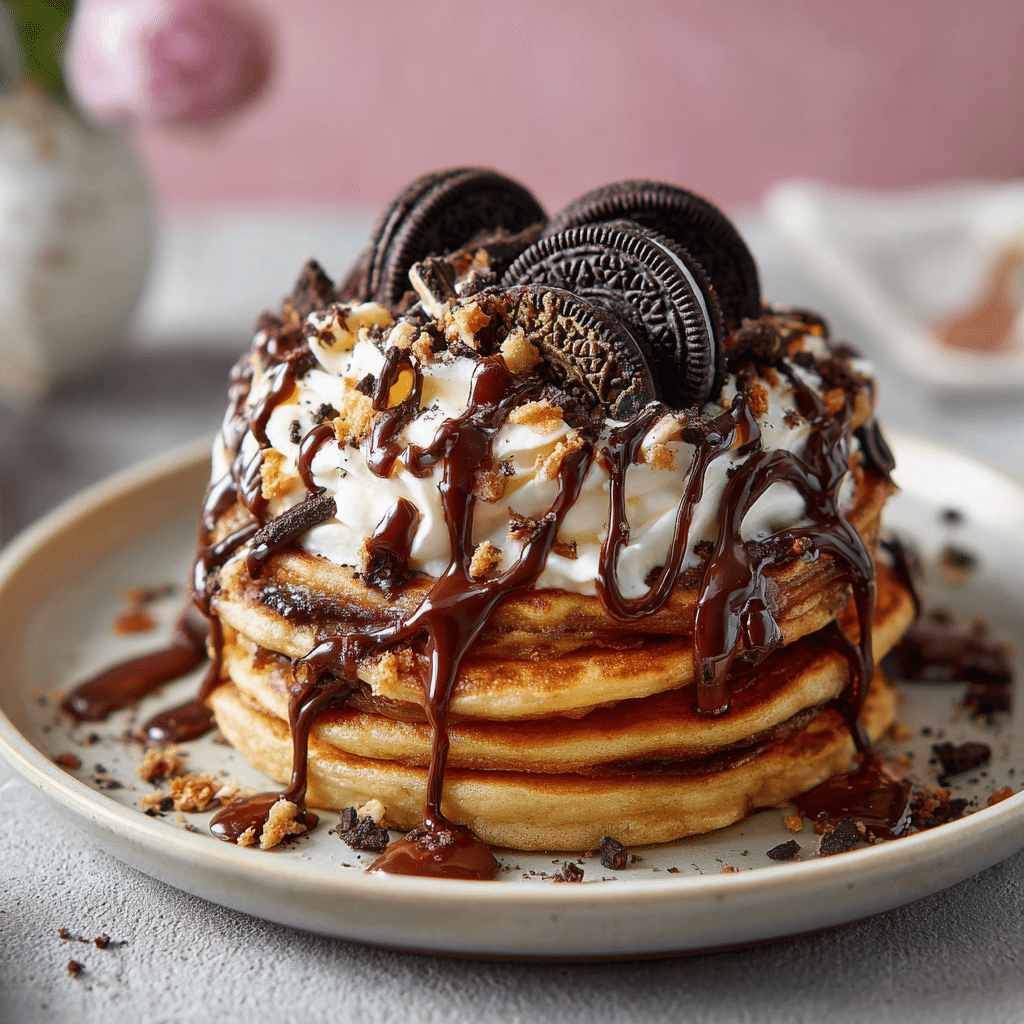 Oreo Pancakes Recipe - Recipe Image