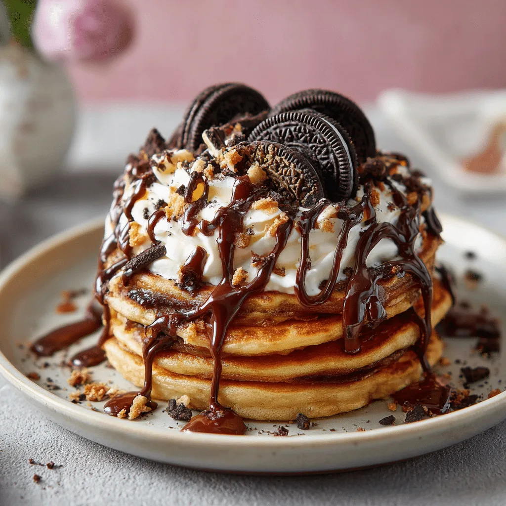 Oreo Pancakes Recipe - Recipe Image