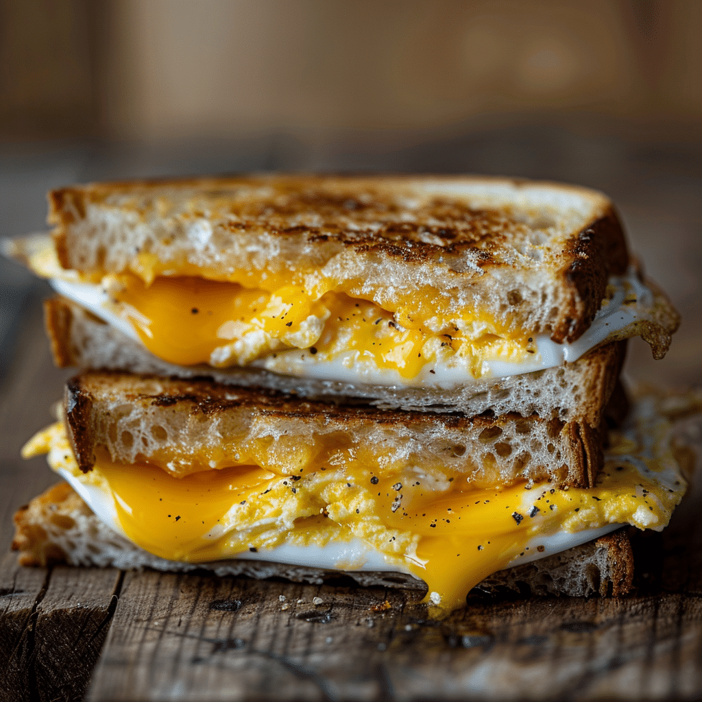 Cheese Omelette Sandwich Recipe - Recipe Image