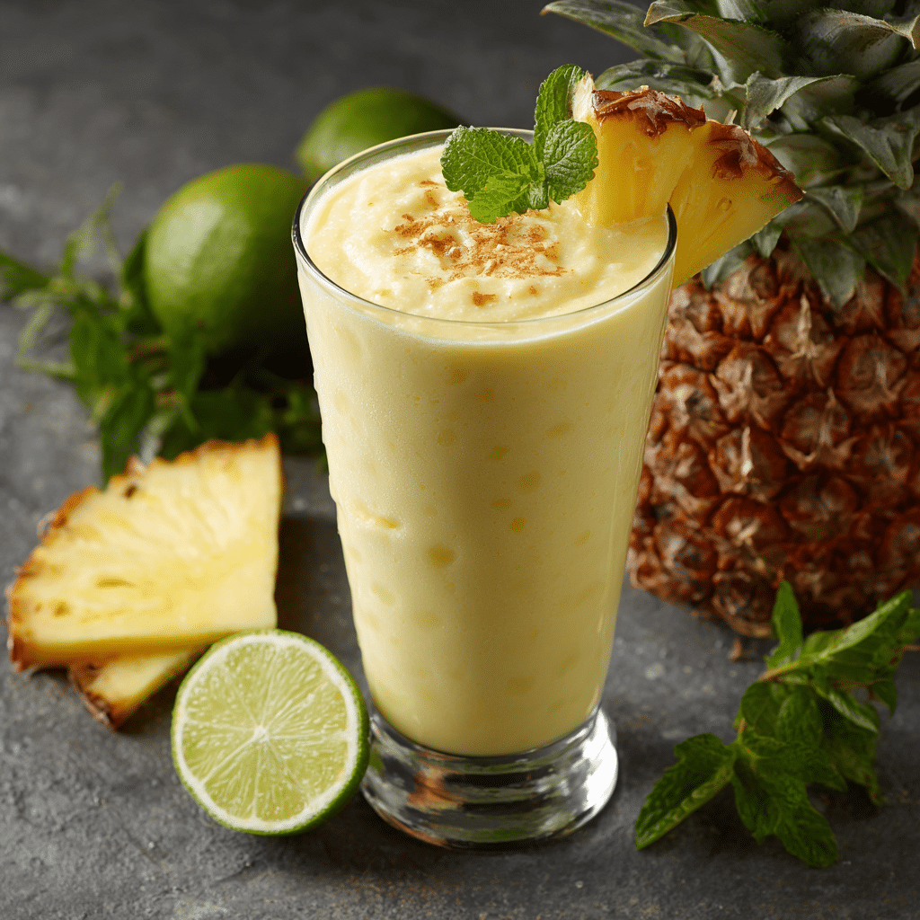 Pineapple Smoothie Recipe - Recipe Image
