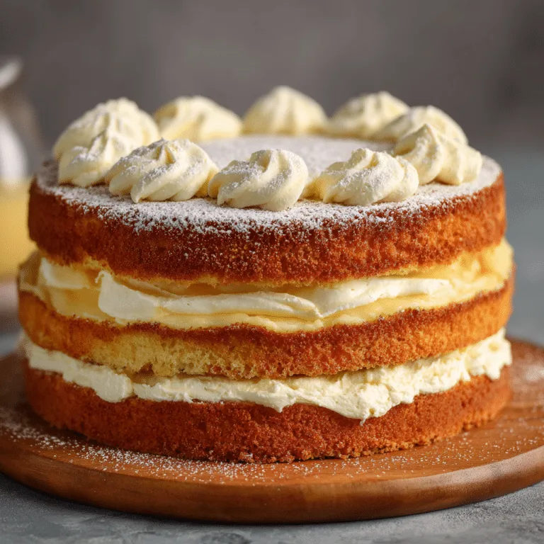 Vanilla Sponge Cake Recipe