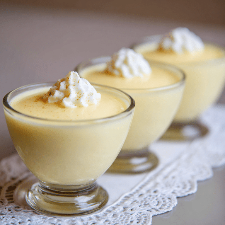 Vanilla Cold Custard Cups Recipe