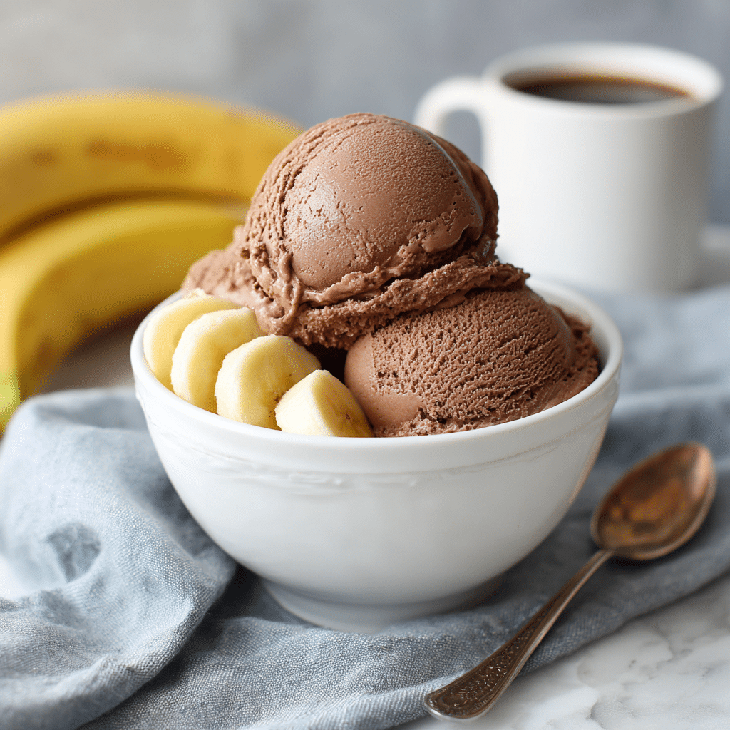 Chocolate Banana Ice Cream (2 Ingredients) Recipe - Recipe Image