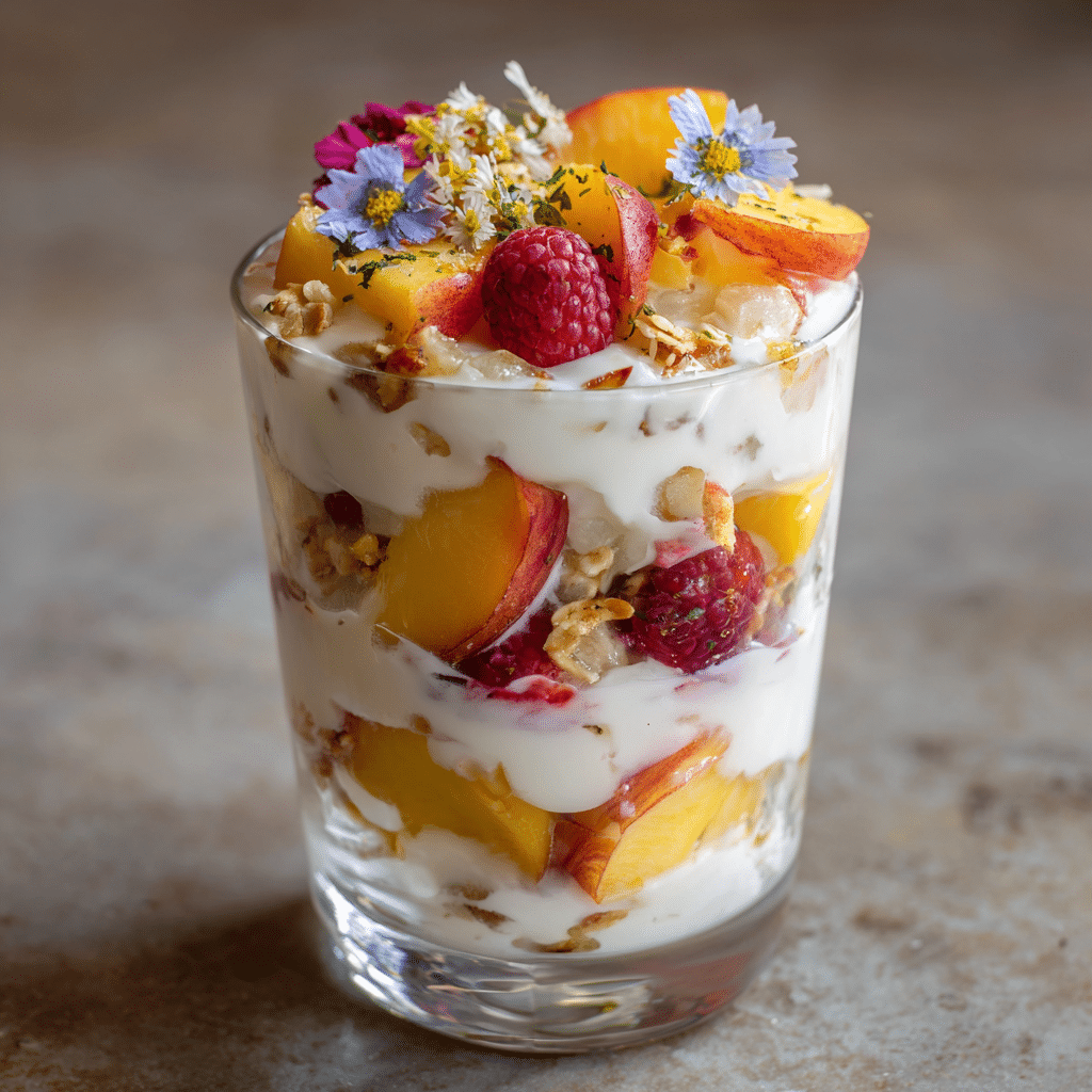 Peach Yogurt Parfait Recipe - Recipe Image