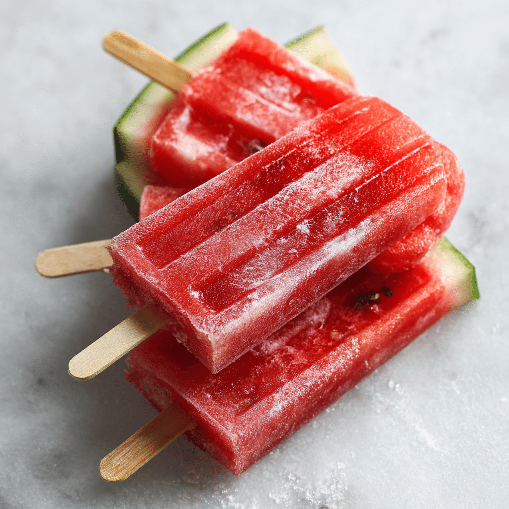 Watermelon Popsicles Recipe - Recipe Image