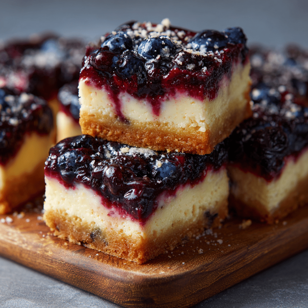Blueberry Cheesecake Bars Recipe - Recipe Image