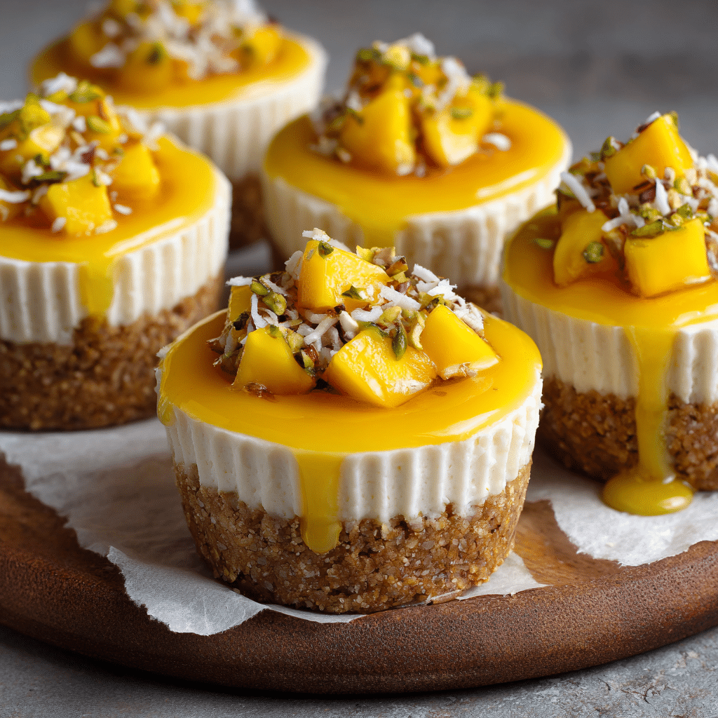Mango Coconut Cheesecake Cups Recipe - Recipe Image