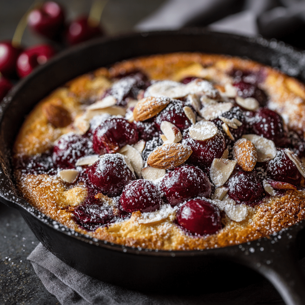 Cherry Almond Clafoutis Recipe - Recipe Image
