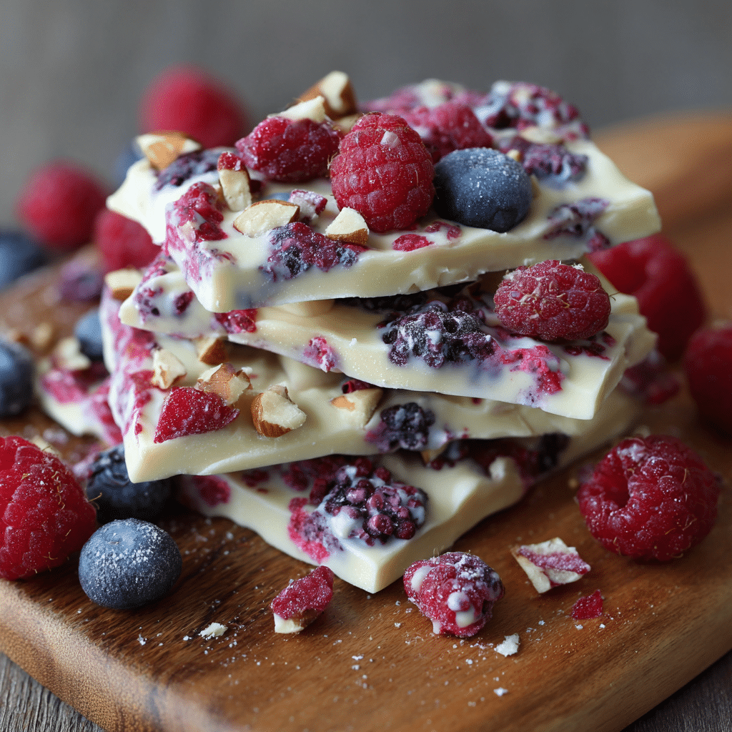 Frozen Yogurt Berry Bark Recipe - Recipe Image