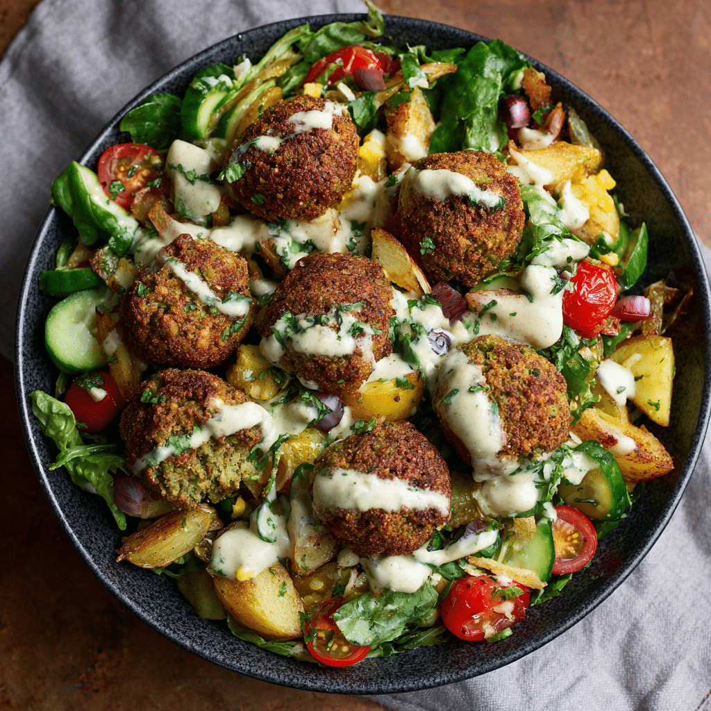 Hot Potato Falafel Salad Recipe - Recipe Image