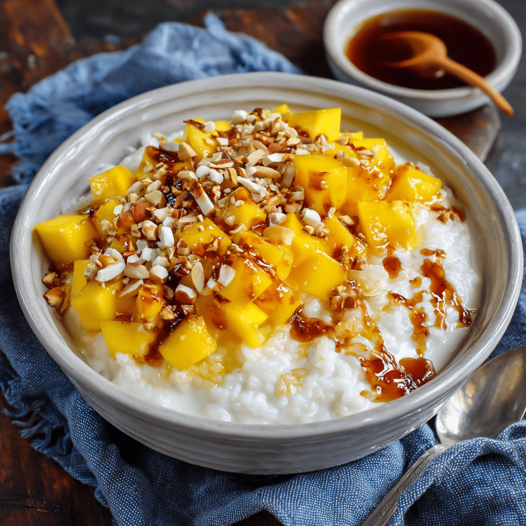 Mango Sticky Rice Breakfast Bowl Recipe - Recipe Image