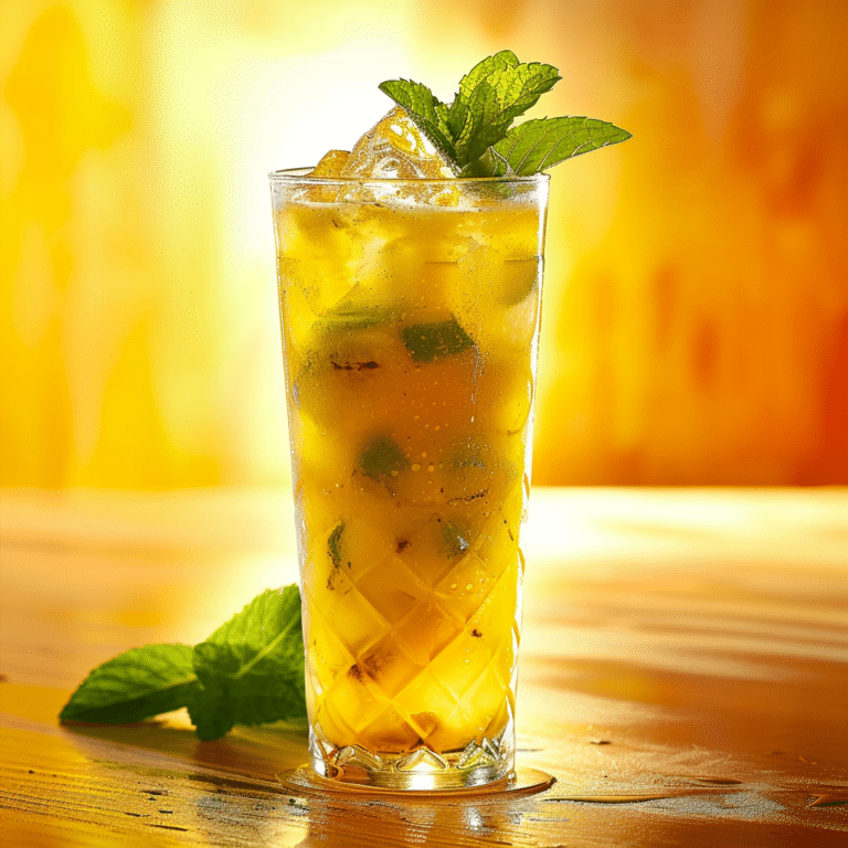 Pineapple Mint Cooler Recipe