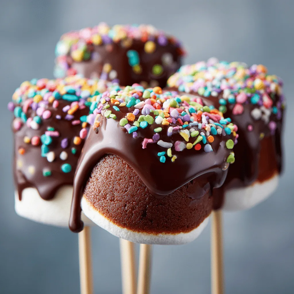 Chocolate Dipped Marshmallow Sticks Recipe - Recipe Image
