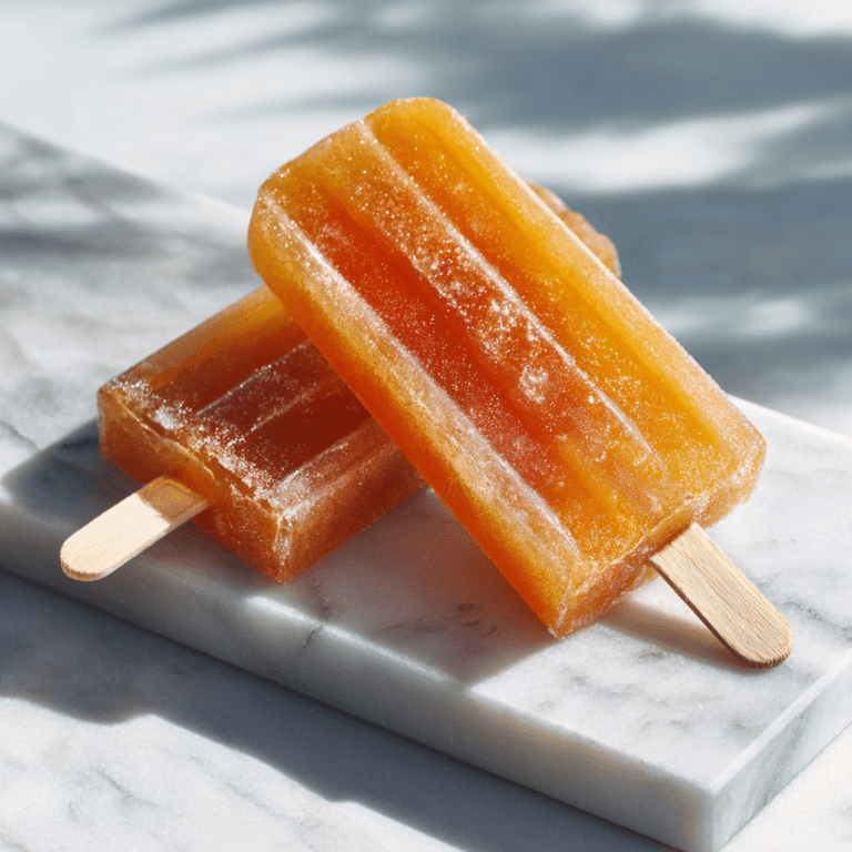 Frozen Apple Juice Pops Recipe