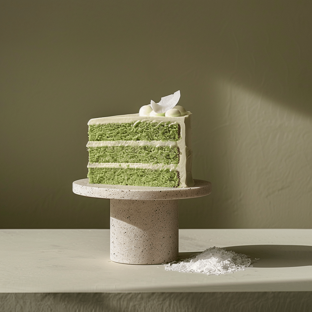 Matcha Coconut Layer Cake (Minimalist Style) Recipe - Recipe Image