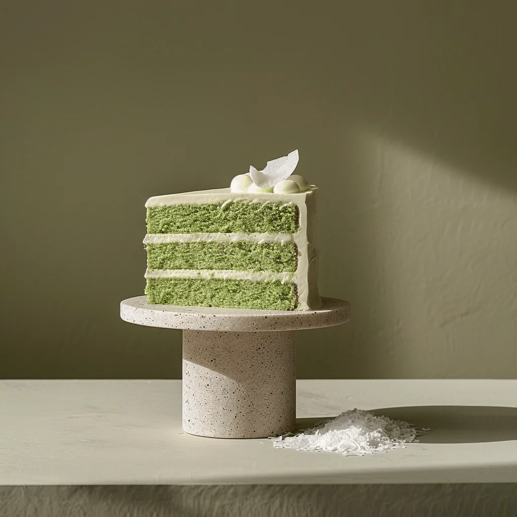 Matcha Coconut Layer Cake (Minimalist Style) Recipe - Recipe Image