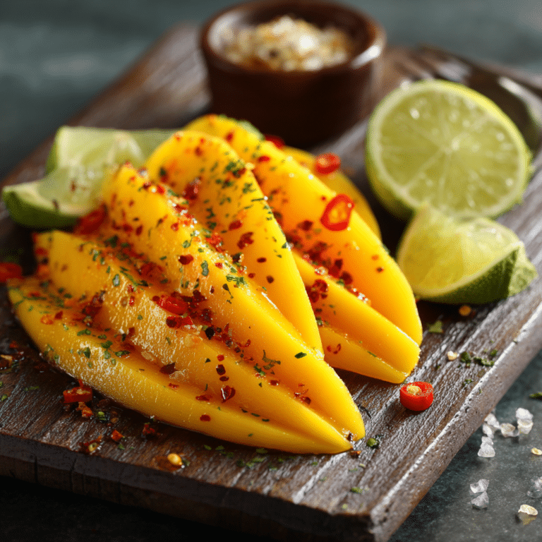 Mango Slice with Chili and Lime Recipe