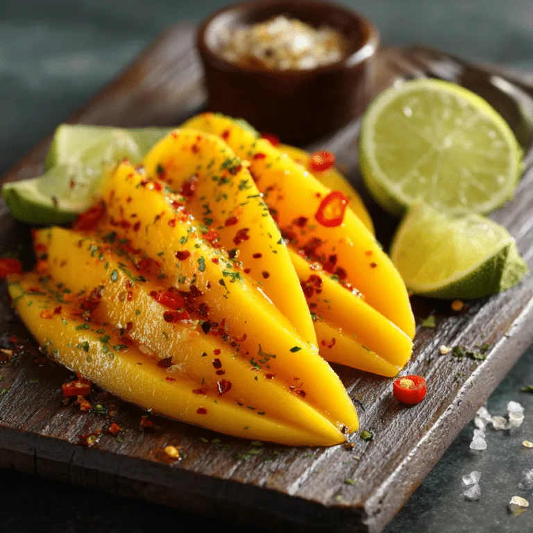 Mango Slice with Chili and Lime Recipe