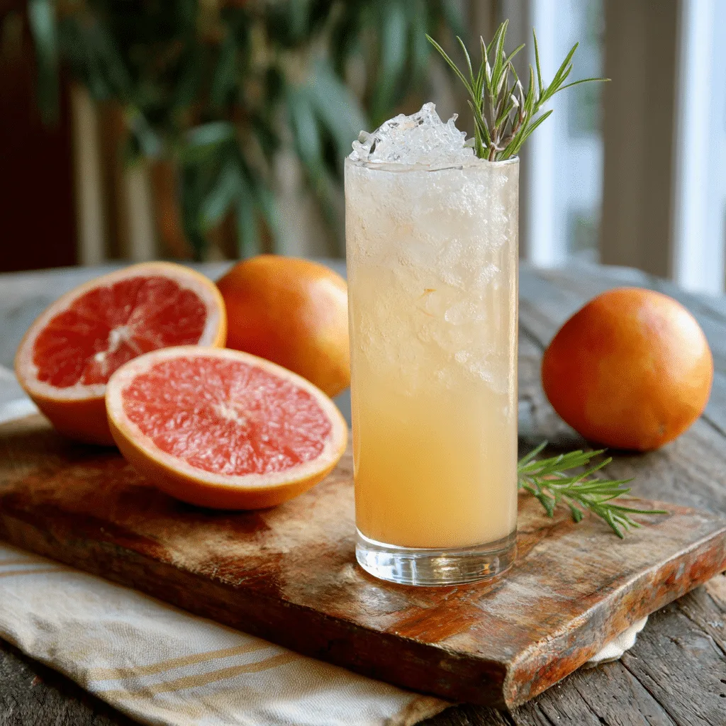 Olive Oil & Grapefruit Fizz Recipe - Recipe Image