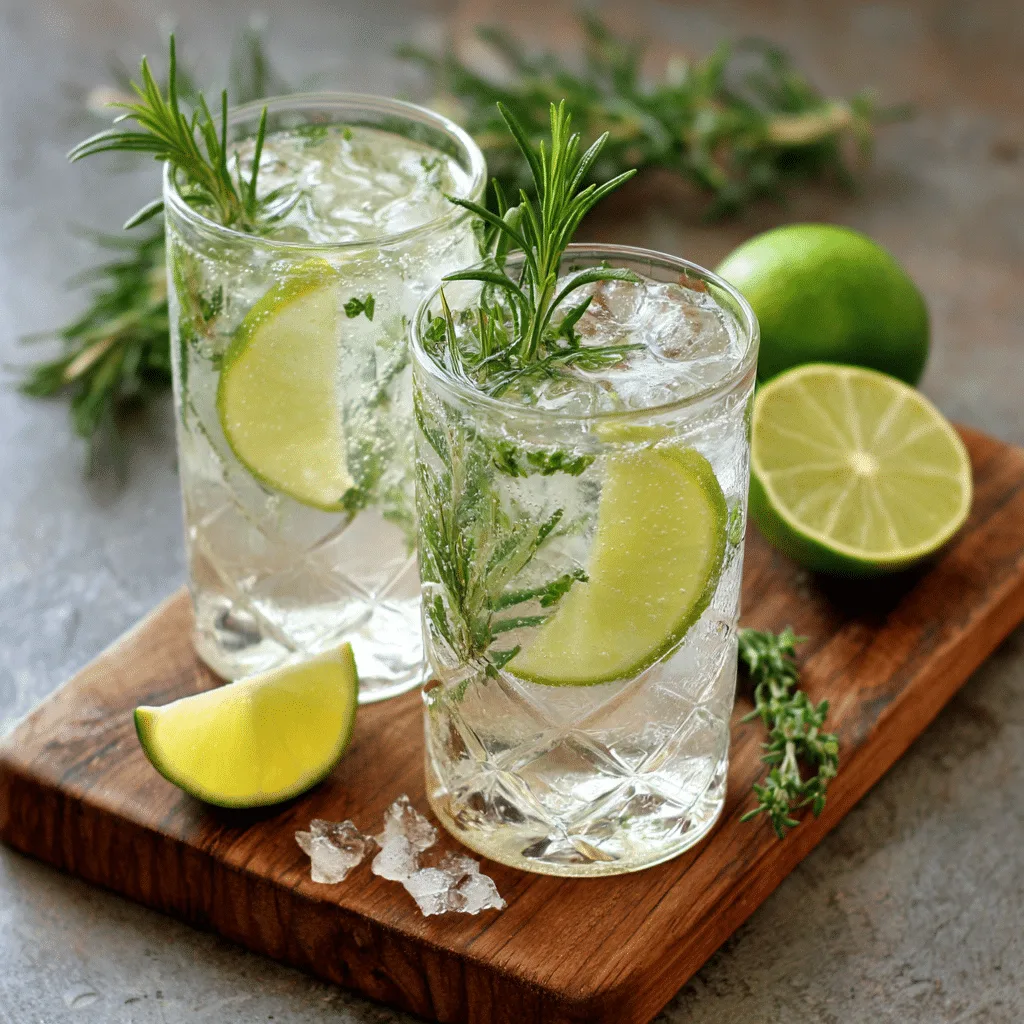 Herb-Infused Sparkling Water (Savory Blend) Recipe - Recipe Image