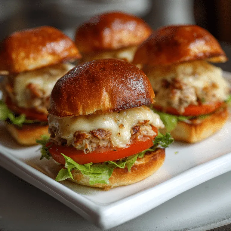 Tuna Melt Sliders Recipe