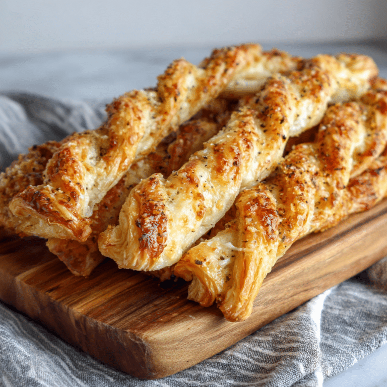 Cheese Stuffed Puff Pastry Twists