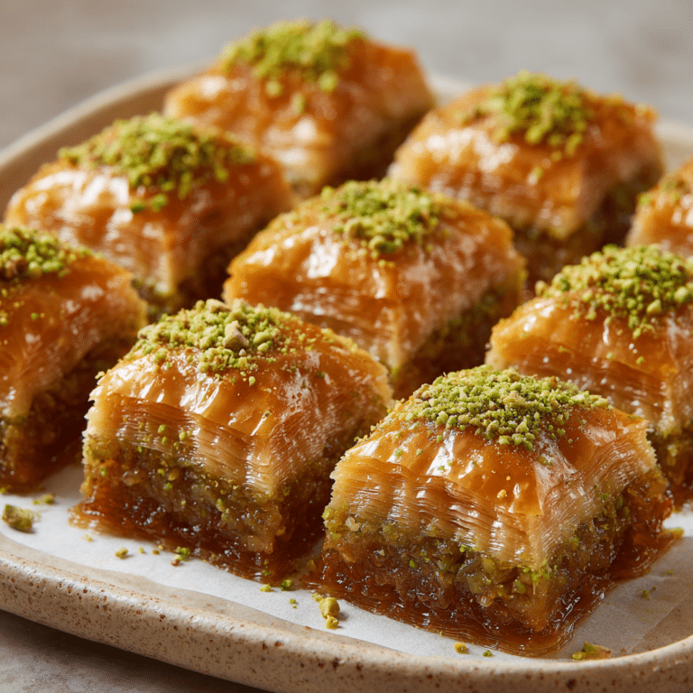 Turkish Baklava Squares Recipe