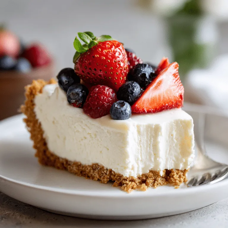 No-Bake Cheesecake Recipe