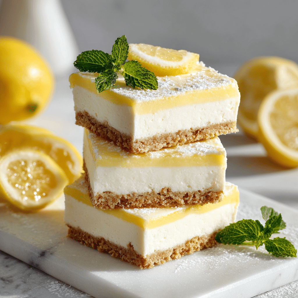 Frozen Lemon Cheesecake Bars Recipe