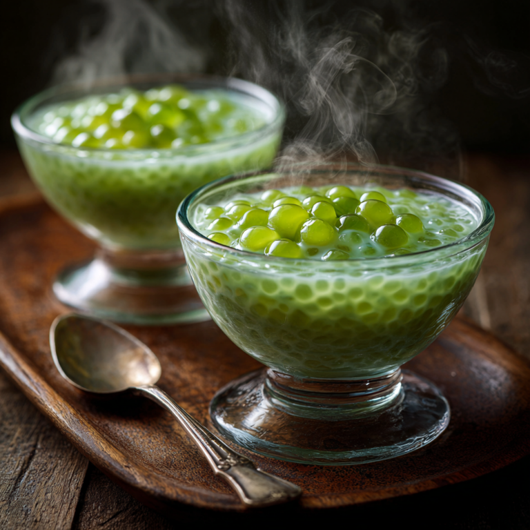 Pandan Tapioca Pudding Recipe