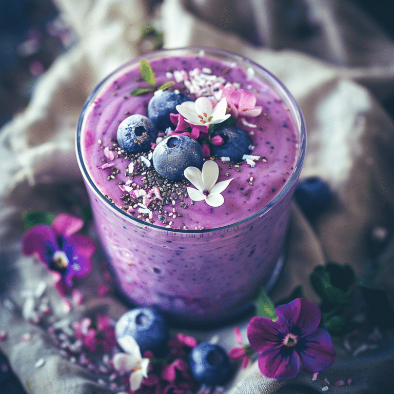 Blueberry Coconut Chia Smoothie Recipe
