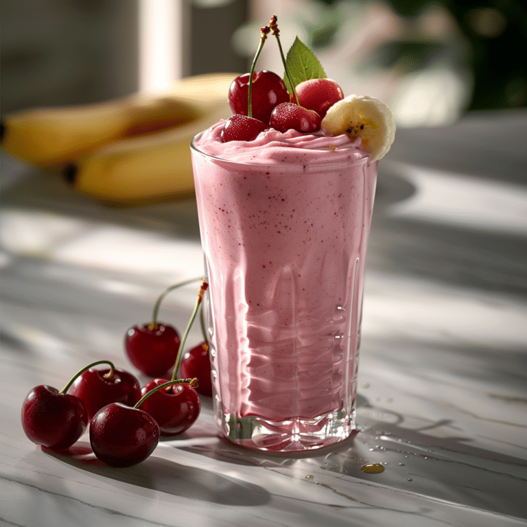 Cherry Banana Yogurt Shake Recipe