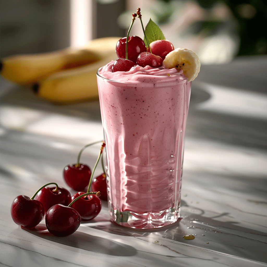 Cherry Banana Yogurt Shake Recipe