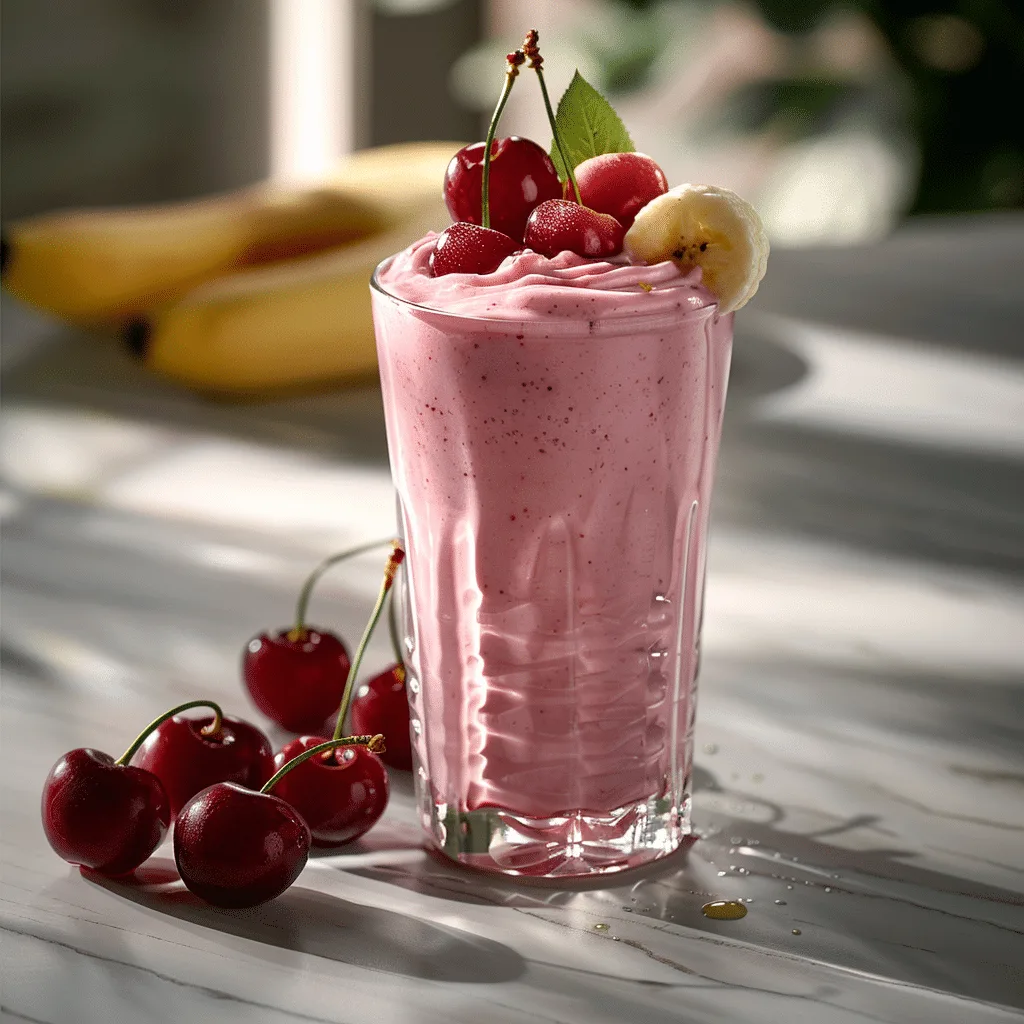 Cherry Banana Yogurt Shake Recipe